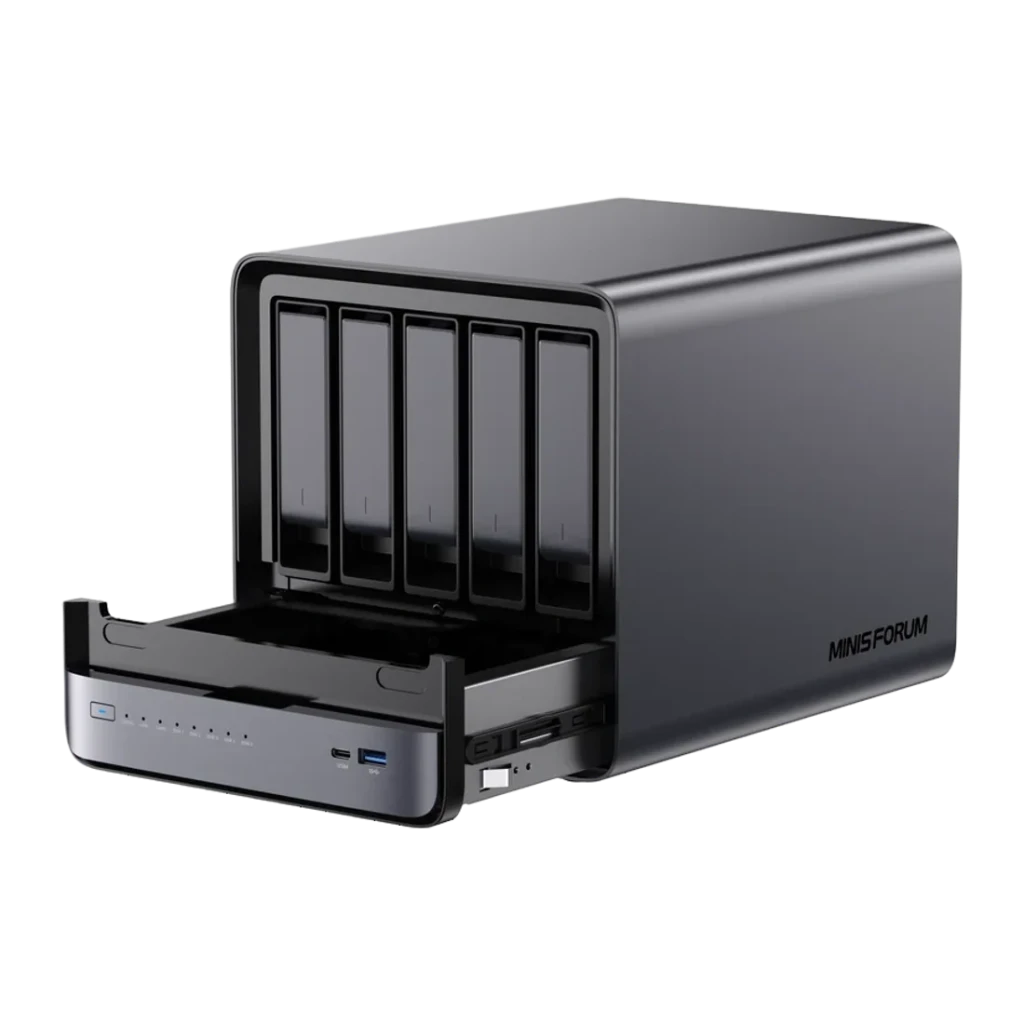 Minisforum Mini PC NAS N5 Air Ryzen H255 16+64 GB - vue 3