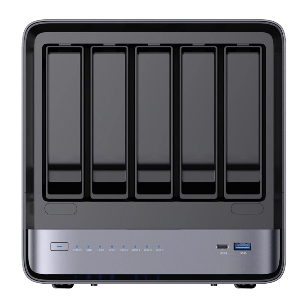 Minisforum Mini PC NAS N5 Pro AMD Ryzen AI 9 HX Pro 370 32+128 GB - vue