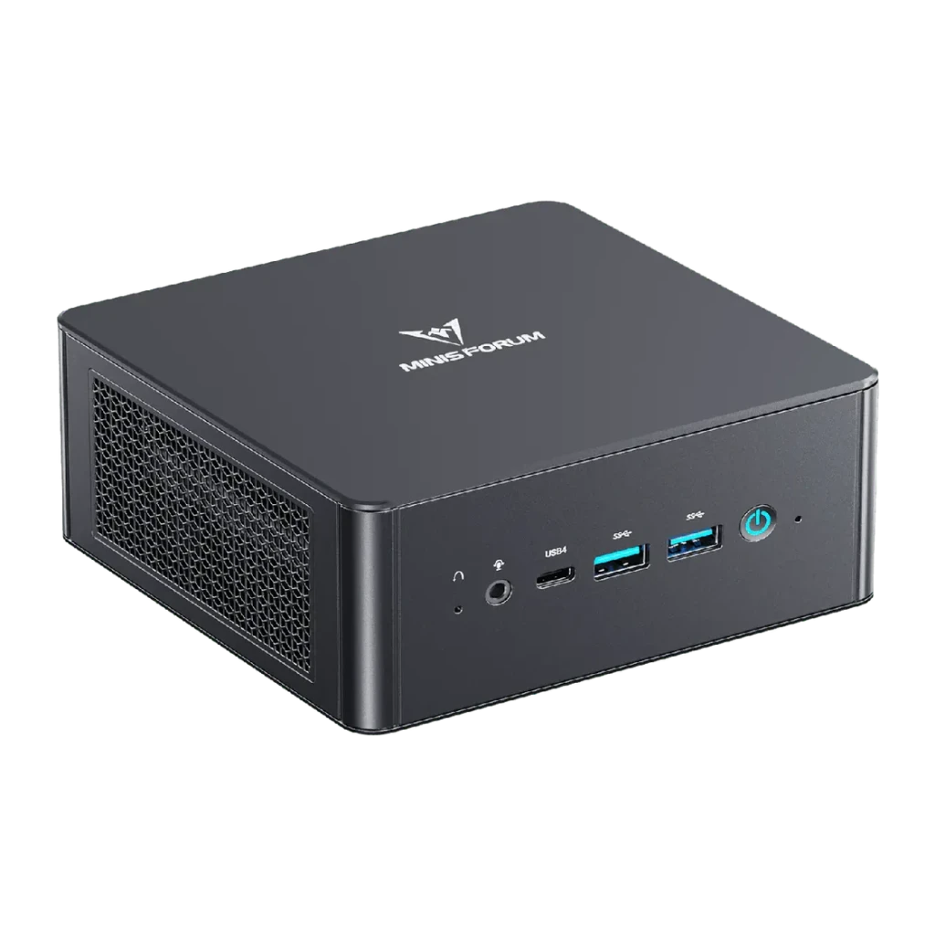 Minisforum Mini PC UM890 Pro Ryzen 9 8945HS Barebone - vue de face 2