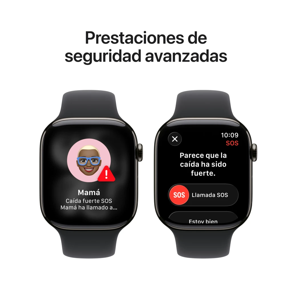 Apple Watch Series 11 GPS + Cellular 46 mm titanio pizarra - detalle