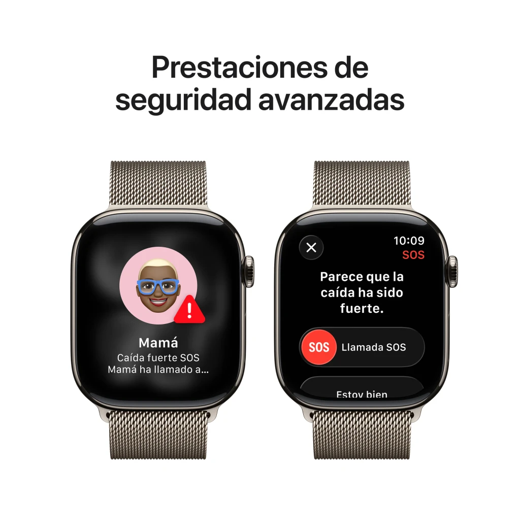 Apple Watch Series 11 GPS + Cellular 46 mm titanio natural - compatibilidad = solo funciona con iPhone (iOS) | requisito