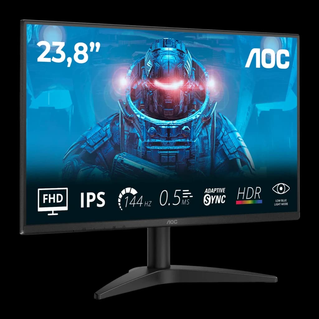 AOC 24B36X 23.8 negro - detalle