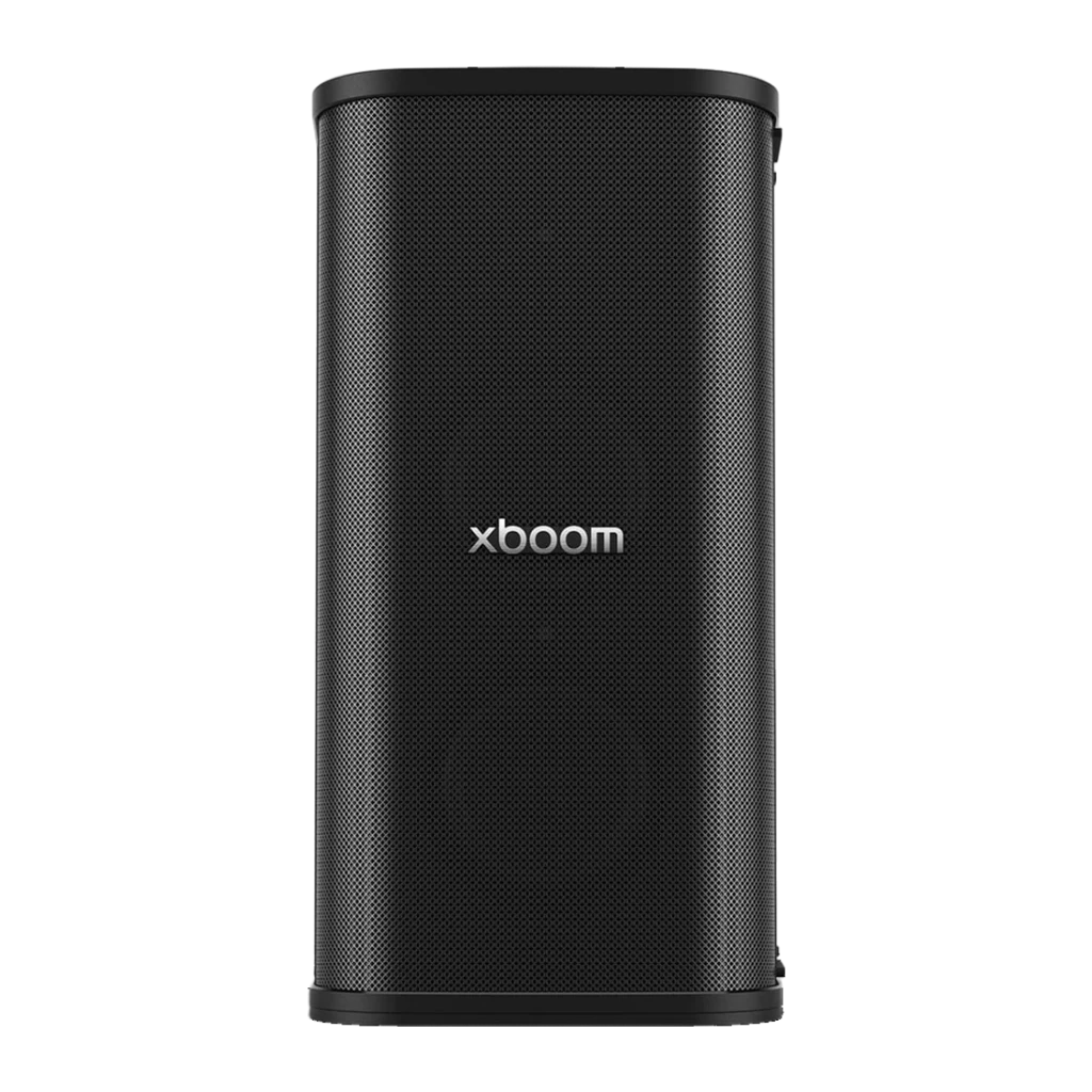 Enceinte portable LG XBOOM Stage 501 by will.i.am IPX4 220W 22h Bluetooth 5.4 Noir - grille noire texturée avec logo