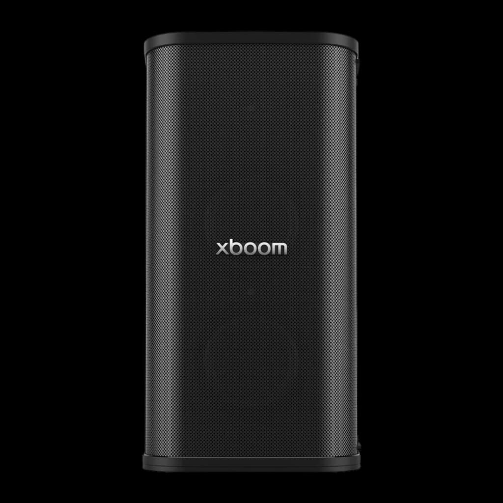 Enceinte portable LG XBOOM Stage 501 by will.i.am IPX4 220W 22h Bluetooth 5.4 Noir - grille noire texturée avec logo