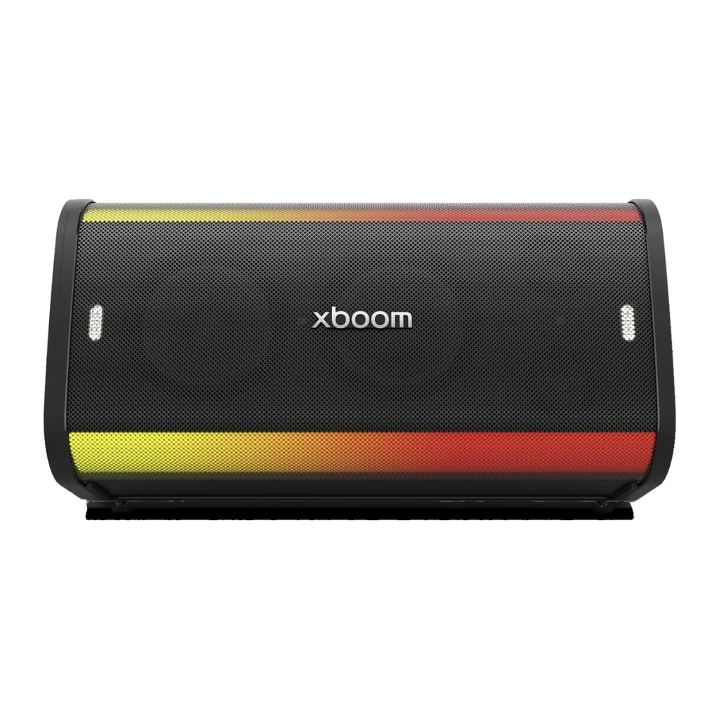 Enceinte portable LG XBOOM Stage 501 by will.i.am IPX4 220W 22h Bluetooth 5.4 Noir - grille noire avec barre LED