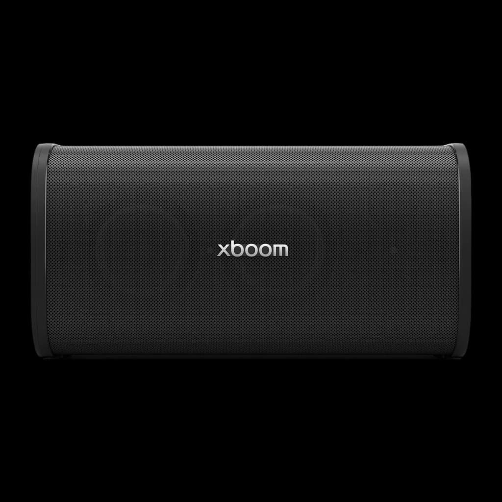 Enceinte portable LG XBOOM Stage 501 by will.i.am IPX4 220W 22h Bluetooth 5.4 Noir - grille noire avec logo xboom centré