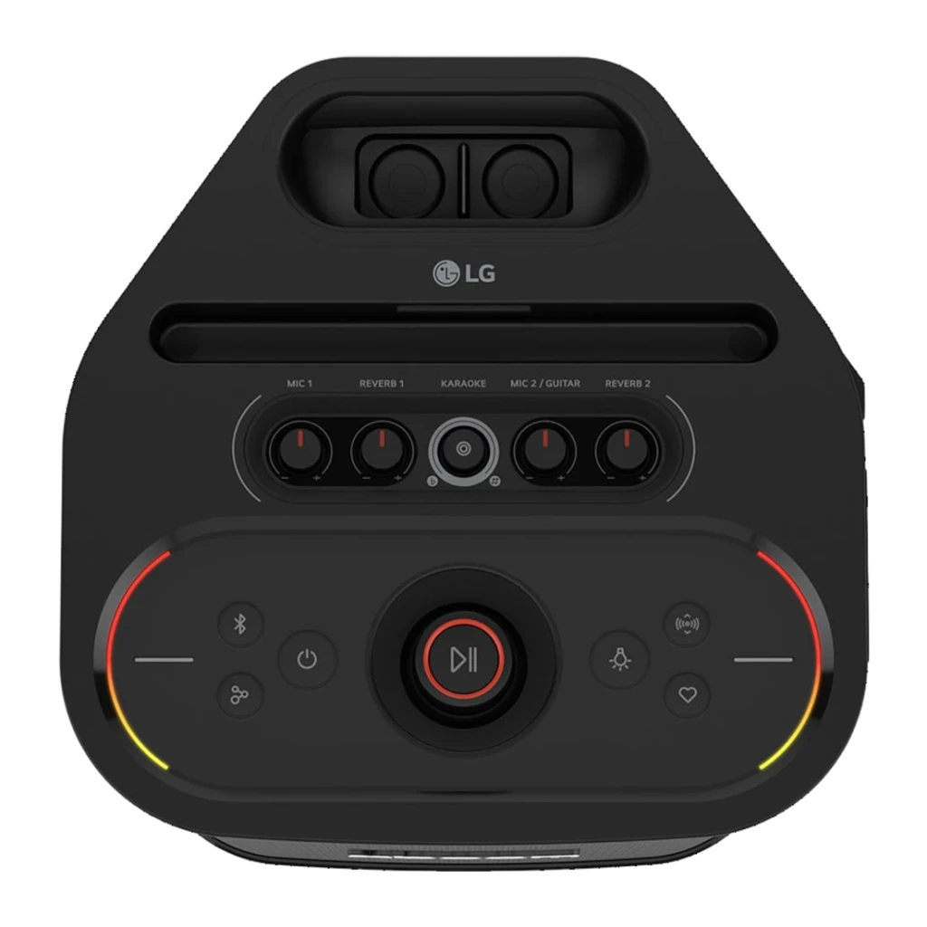 Enceinte portable LG XBOOM Stage 501 by will.i.am IPX4 220W 22h Bluetooth 5.4 Noir - molettes MIC et REVERB