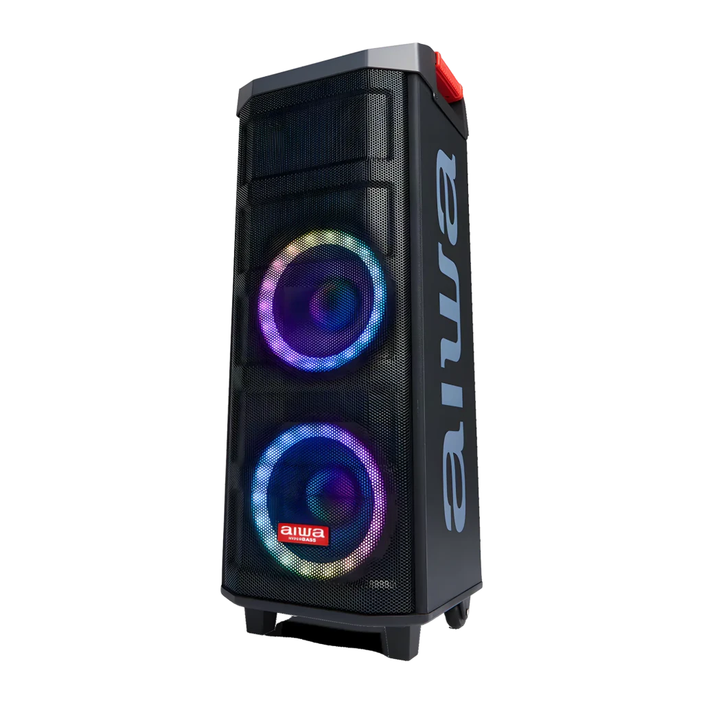Altavoz de Fiesta AIWA 80W RMS Bluetooth 5.0 Negro KBTUS-608
