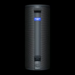 Altavoz portátil Ultimate Ears Boom 4 IP67 15h Bluetooth Negro, vista trasera: rejilla textil, logo azul y puerto USB-C