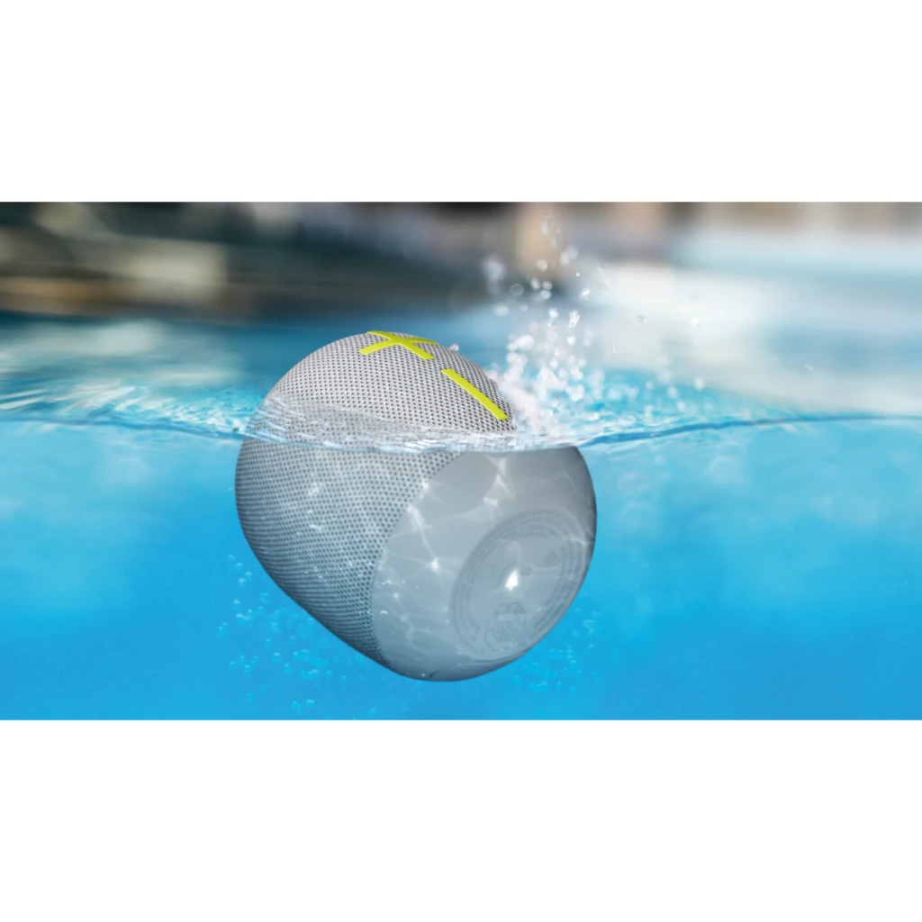 Altavoz portátil Ultimate Ears Wonderboom 4 Joyous Brights 14h Bluetooth, vista sumergida: flotando en piscina