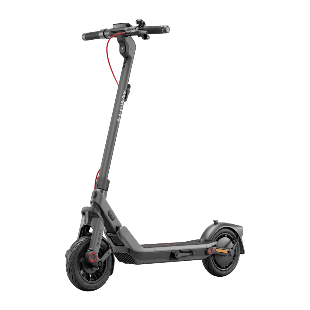 Patinete eléctrico Segway-Ninebot Ninebot E3 400W 45km 25km/h 10 pulgadas Negro/Gris, vista frontal: perfil lateral