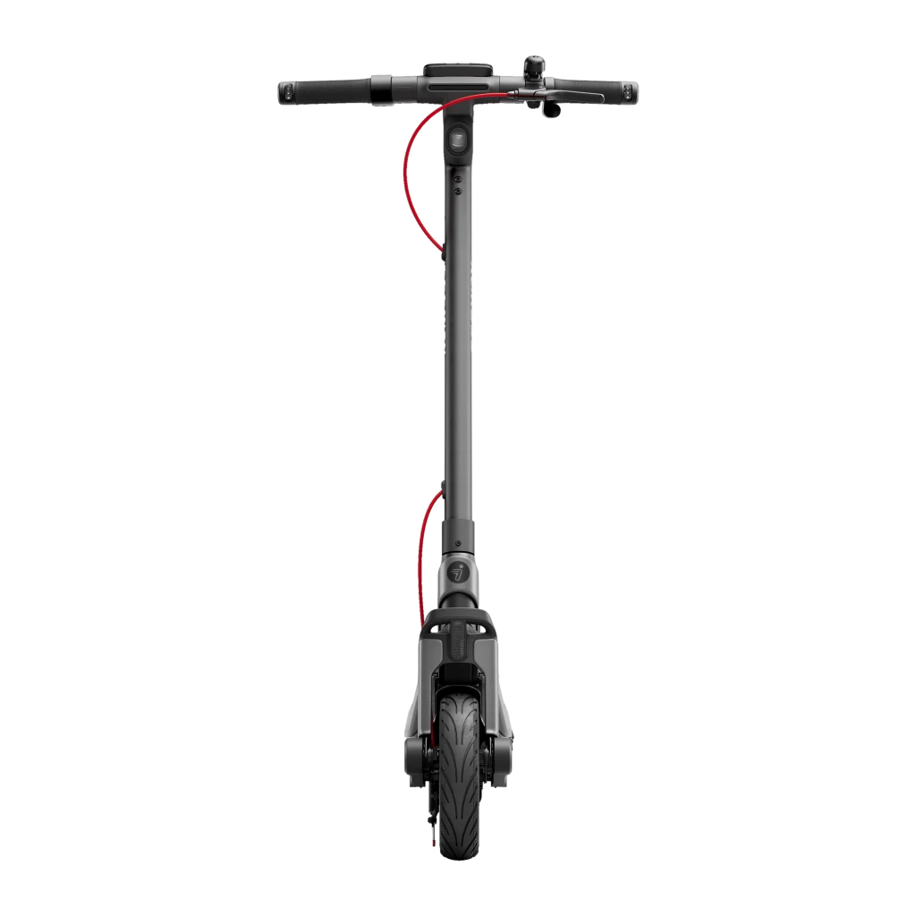 Patinete eléctrico Segway-Ninebot Ninebot E3 400W 45km 25km/h 10 pulgadas Negro/Gris, vista trasera: ángulo frontal