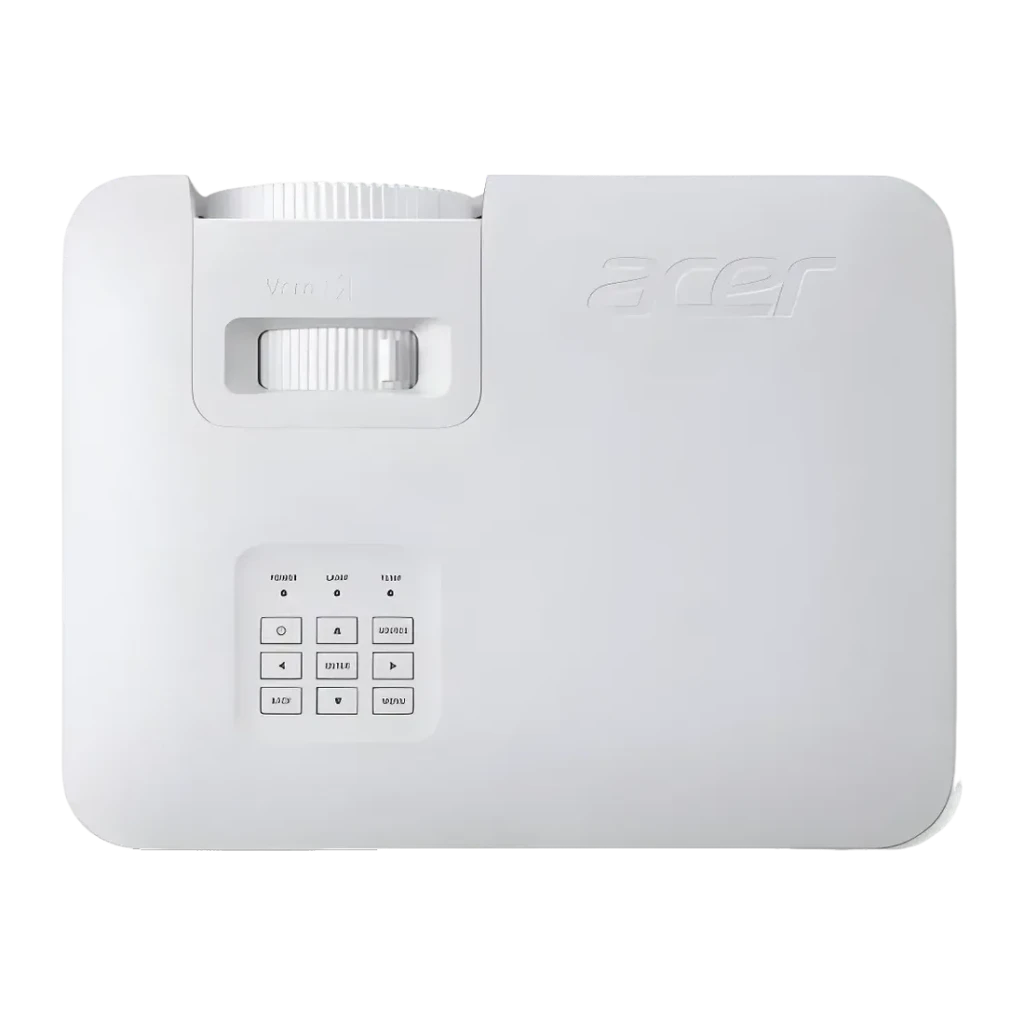 Proyector Acer Vero 1080p 5500 Lúmenes ANSI DLP Autoenfoque Blanco PL2535n, vista superior: panel de control con botones