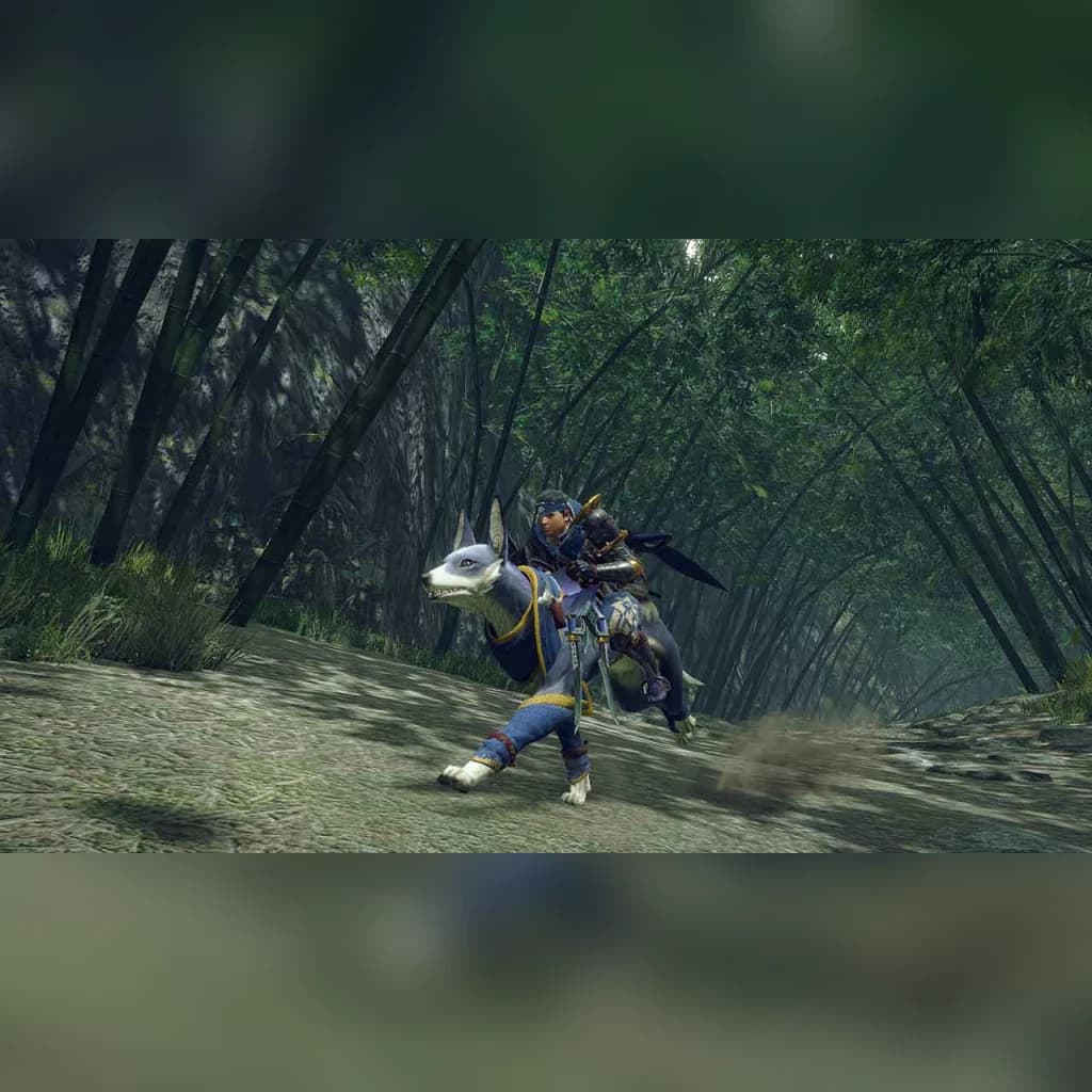 Videojogo Capcom Monster Hunter Rise Standard Nintendo Switch (Alemão, Inglês, Italiano), em uso: caçador montado