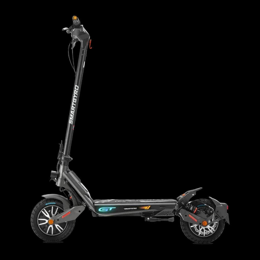 Patinete Eléctrico Smartgyro Rockway GT Dual 1000W 50km 25km/h 10 pulgadas Negro, vista frontal: perfil lateral completo