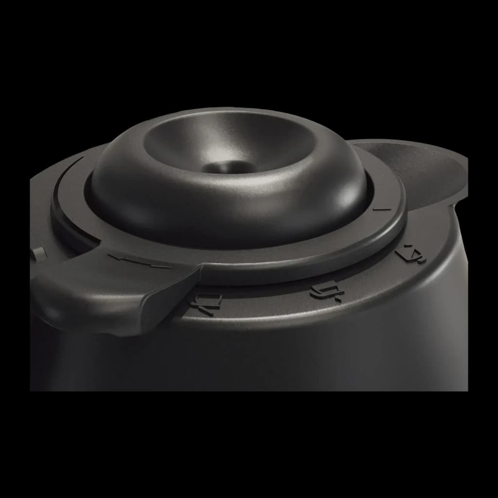 Cafetière filtre Philips Café Gaia HD7548/20 1,32L 15 tasses 1100W Noir, détail: couvercle supérieur avec bec verseur bombé