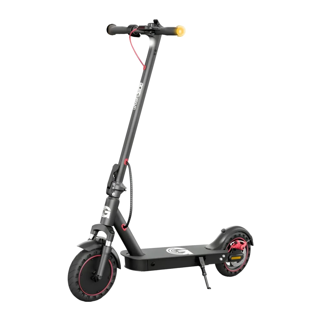 Patinete Eléctrico Urbanglide Ride 100 Pro 2 350W 30km 25km/h 10 pulgadas Negro, detalle: vista lateral con ruedas