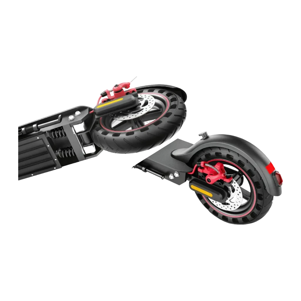 Patinete Eléctrico Urbanglide Ride 100 Pro 2 350W 30km 25km/h 10 pulgadas Negro, detalle: ruedas con frenos de disco