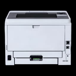 Impresora Brother HL-L5210DN Láser Monocromo Dúplex automático Blanco, vista trasera: puertos Ethernet y USB, conector