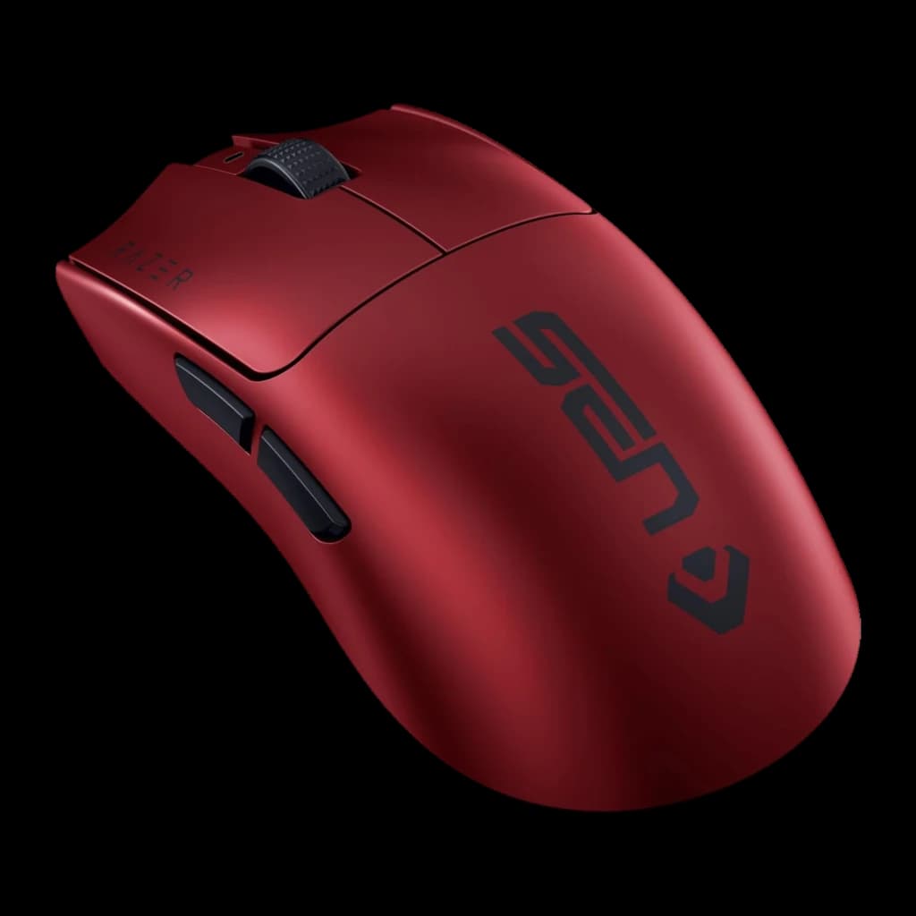Ratón Gaming Razer Viper V3 Pro Sentinels Edition Inalámbrico 35000 DPI 54g Rojo, detalle: logo SEN en negro sobre carcasa