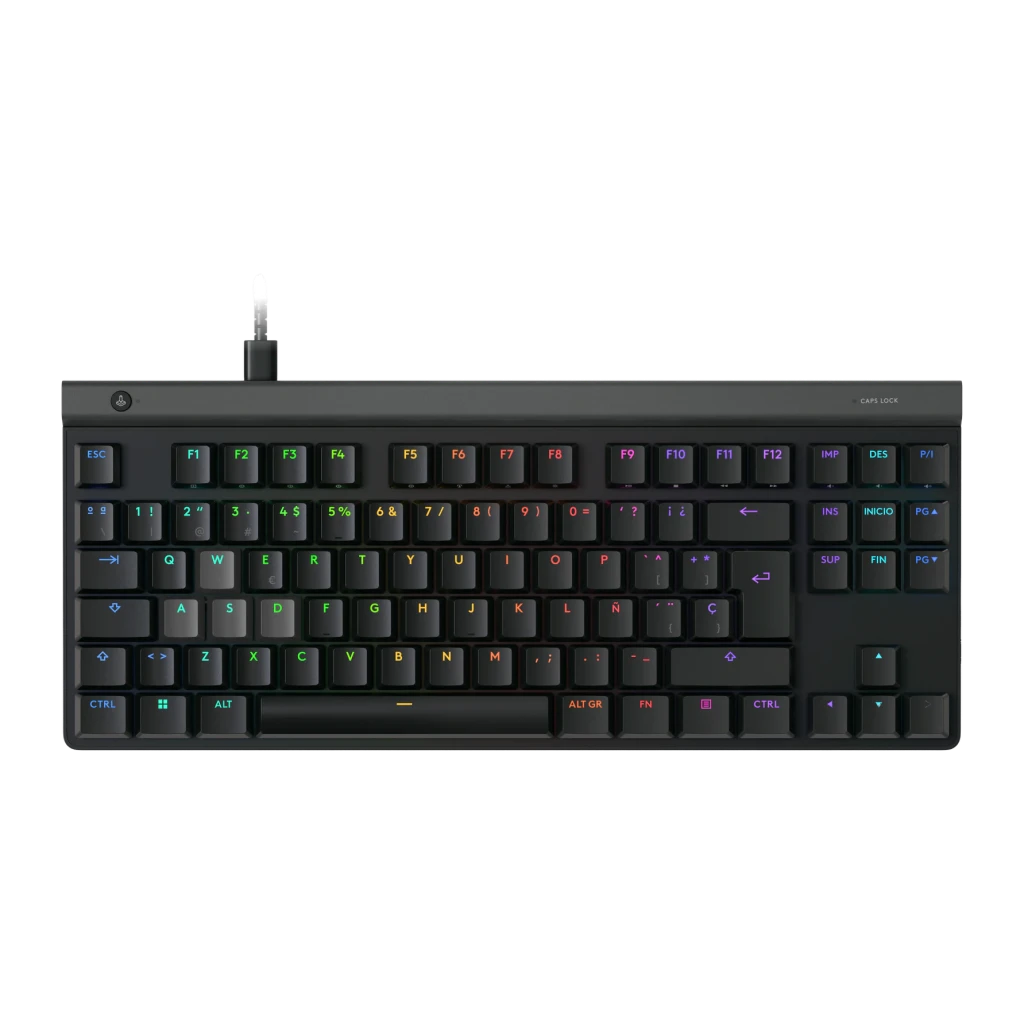 Teclado Gaming Logitech G515 TKL Rapid RGB Mecánico Perfil Bajo Español Negro