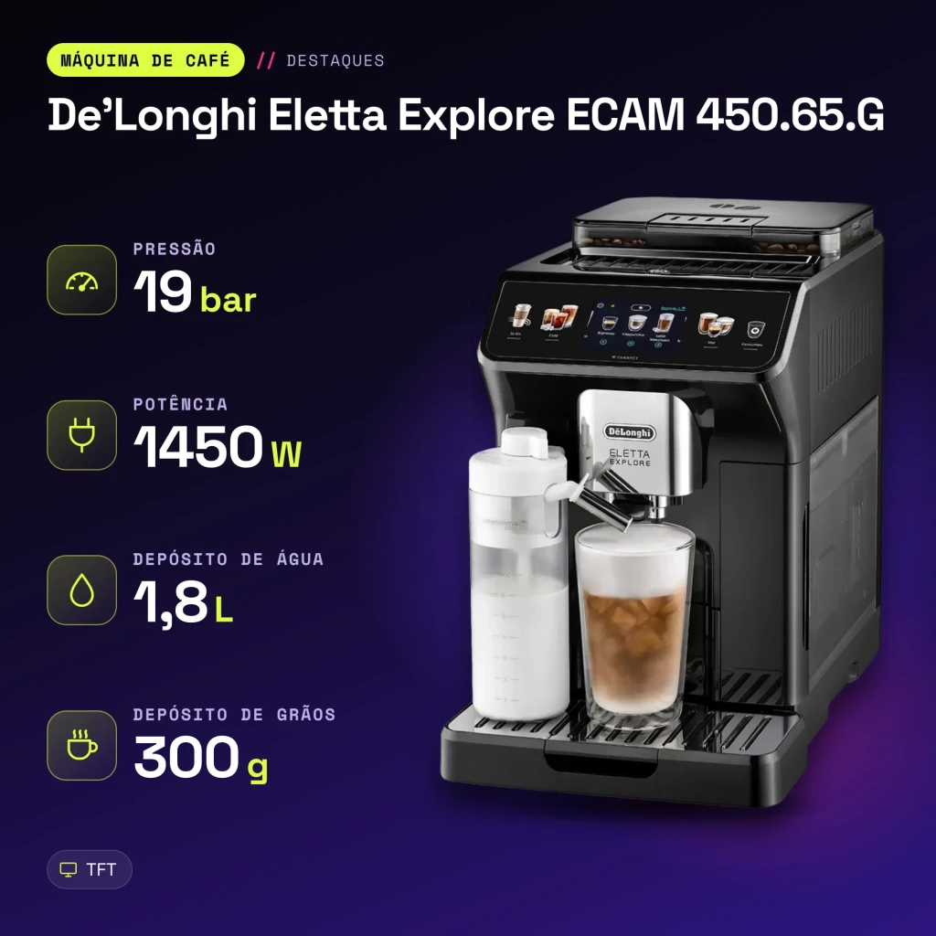 Cafetera superautomática De'Longhi Eletta Explore ECAM 450.65.G Gris Oscuro - características