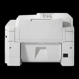 Impresora Brother MFC-J6975DW A3 Multifunción Inyección de Tinta Color, vista trasera: panel posterior blanco con bandeja