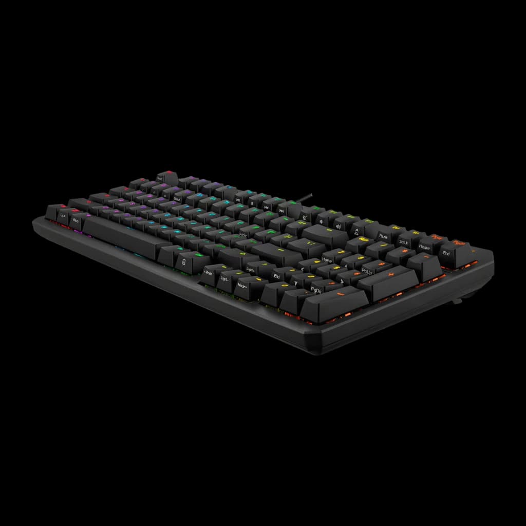 Clavier ASUS TUF Gaming K3 Gen II Switch Optomécanique RGB 96% QWERTY Noir, détail: vue latérale en perspective