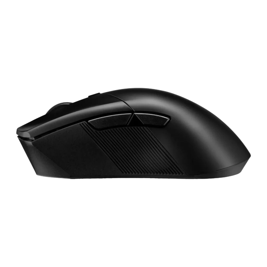 Ratón Gaming ASUS ROG Gladius III Wireless AimPoint Inalámbrico 36000 DPI Negro, detalle lateral: textura grip estriada