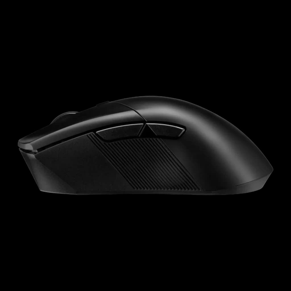 Ratón Gaming ASUS ROG Gladius III Wireless AimPoint Inalámbrico 36000 DPI Negro, detalle lateral: textura grip estriada