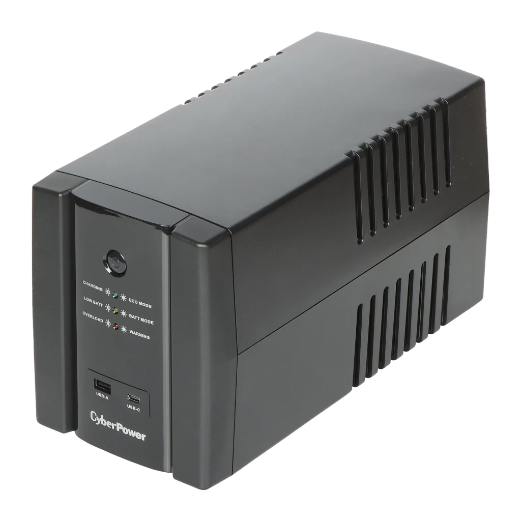SAI CyberPower Systems UT2200EG Línea Interactiva 2200VA Negro, detalle frontal: LEDs de estado, botón de encendido