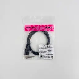 Câble USB Nanocable 2.0 Type A/B 1m USB-A vers USB-B Noir, contenu boîte: câble enroulé en sachet transparent avec étiquette