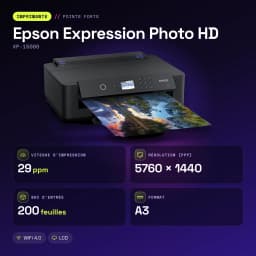 Impressora de jato de tinta Epson Expression Photo HD XP-15000 Preto - características
