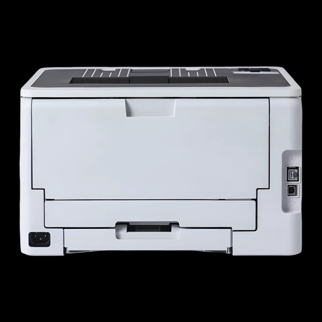 Impressora Brother HL-L3240CDW Laser Cores Duplex Branco, vista traseira: portas USB e rede, tomada de corrente e bandeja