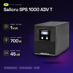 UPS Salicru SPS 1000 ADV T Linha Interativa 1000VA 700W Preto - características