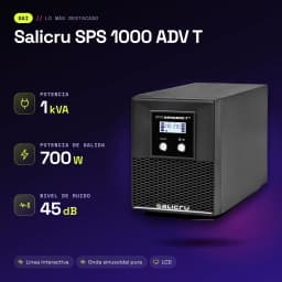 UPS Salicru SPS 1000 ADV T Linha Interativa 1000VA 700W Preto - características