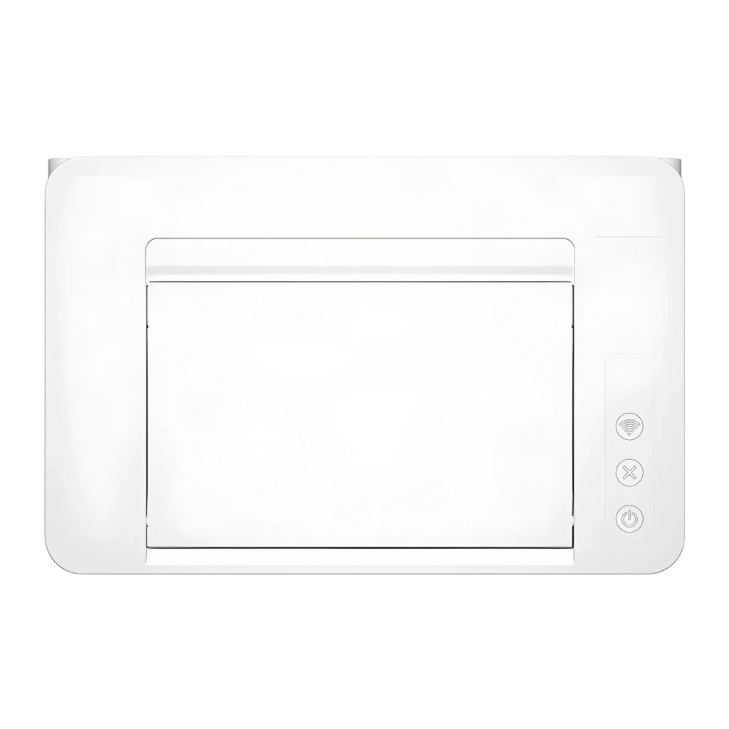 Impresora Pantum BP2300W Láser Monocromo Dúplex Manual Blanco, detalle superior: bandeja y botones WiFi, cancelar y encendido