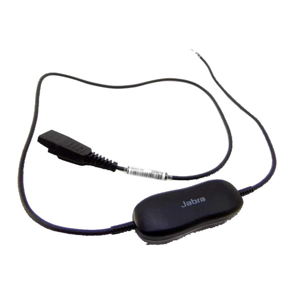 Câble adaptateur pour casques Jabra GN 1216 QD vers RJ9 Droit Avaya 9600/1600 Noir, détail: connecteur QD, module