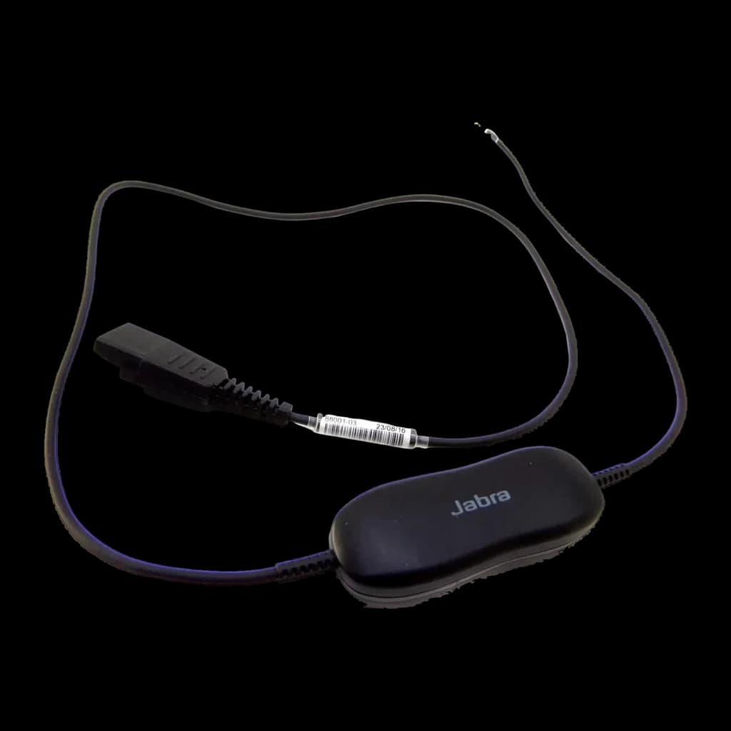 Câble adaptateur pour casques Jabra GN 1216 QD vers RJ9 Droit Avaya 9600/1600 Noir, détail: connecteur QD, module