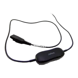 Câble adaptateur pour casques Jabra GN 1216 QD vers RJ9 Droit Avaya 9600/1600 Noir, détail: connecteur QD, module