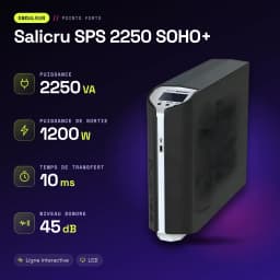 UPS Salicru SPS 2250 SOHO+ Linha Interativa 2250VA Preto - características