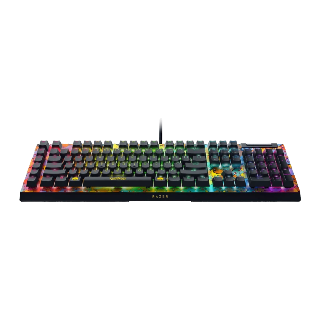 Razer Negro Teclado Gaming Blackwidow V4 X Pokémon Kanto Starters Edition Qwerty Us