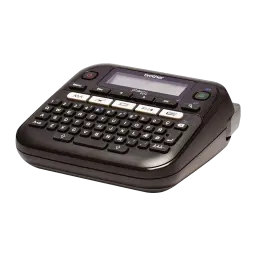 Brother P-touch PT-D210VP Impresora de etiquetas Monocromo Negro, detalle: teclado QWERTY completo, pantalla LCD y botón