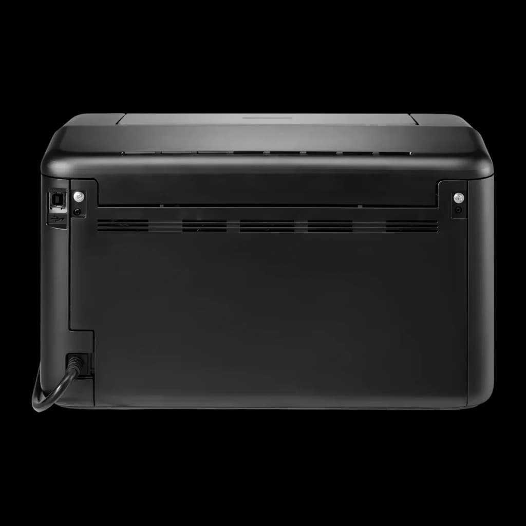 Impresora Brother HL-L1242W Láser Monocromo WiFi Dúplex Manual Negro, vista trasera: puerto USB, ranura de salida y cable