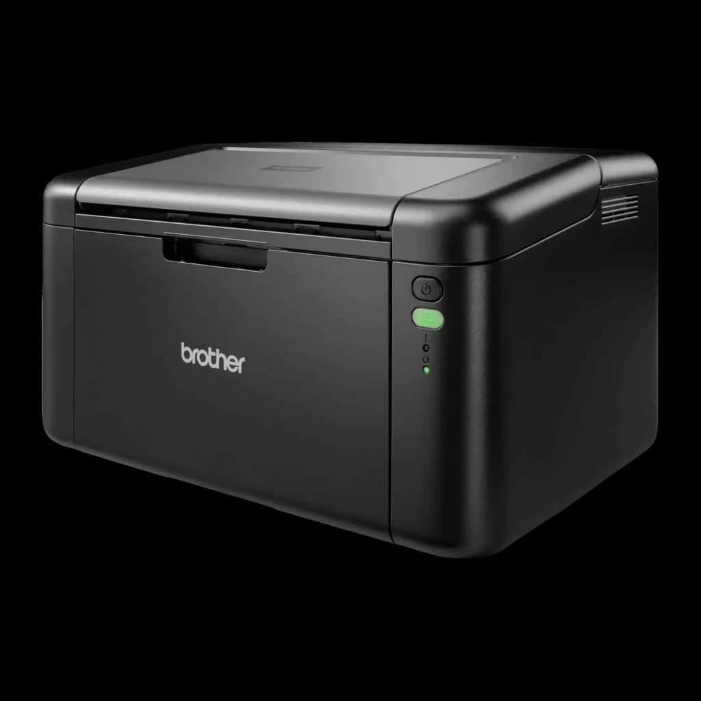 Impresora Brother HL-L1242W Láser Monocromo WiFi Dúplex Manual Negro, detalle: vista lateral con botones de encendido