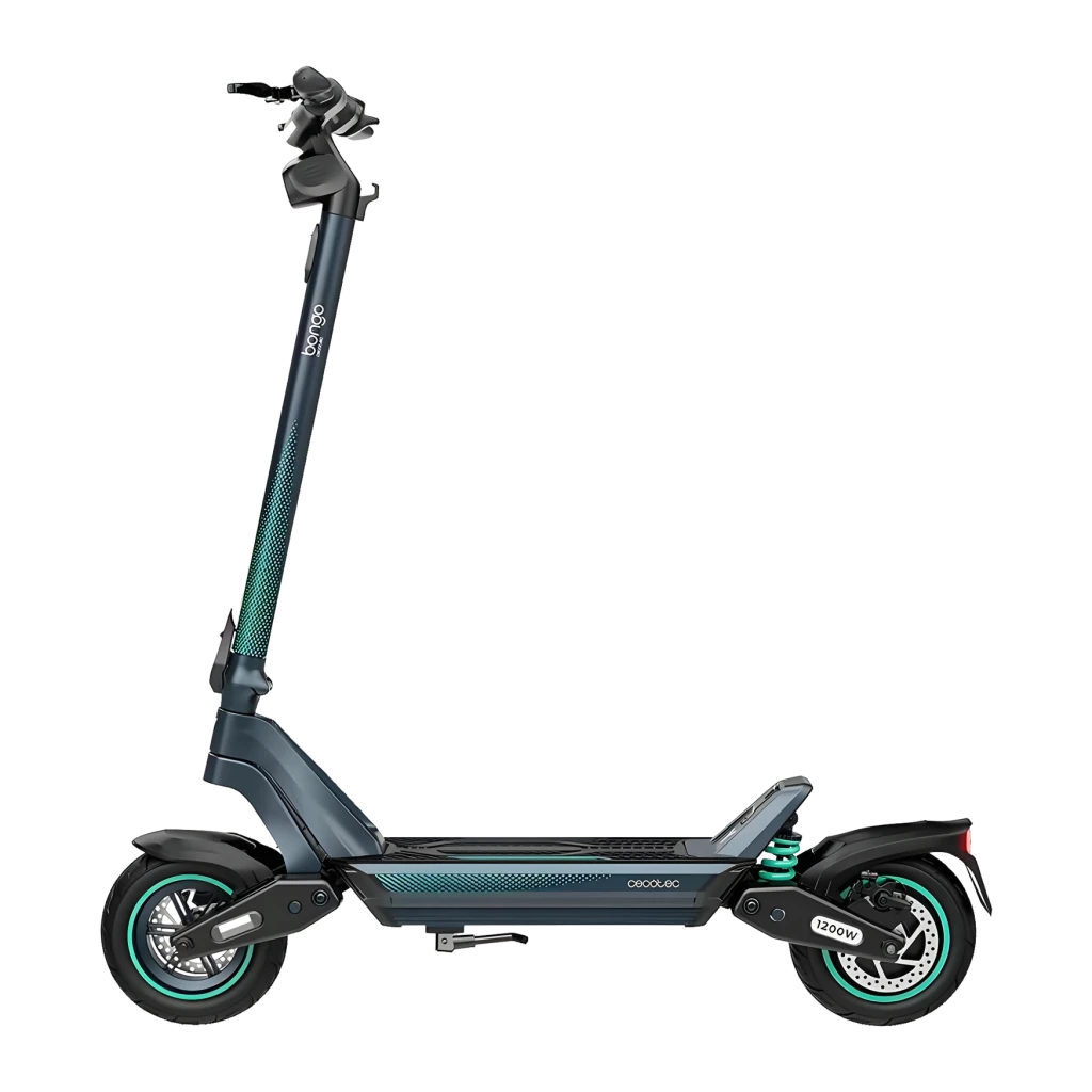 Patinete Eléctrico Cecotec Bongo Y65 Connected 500W 65km 25km/h 10 pulgadas Negro/Verde Azulado