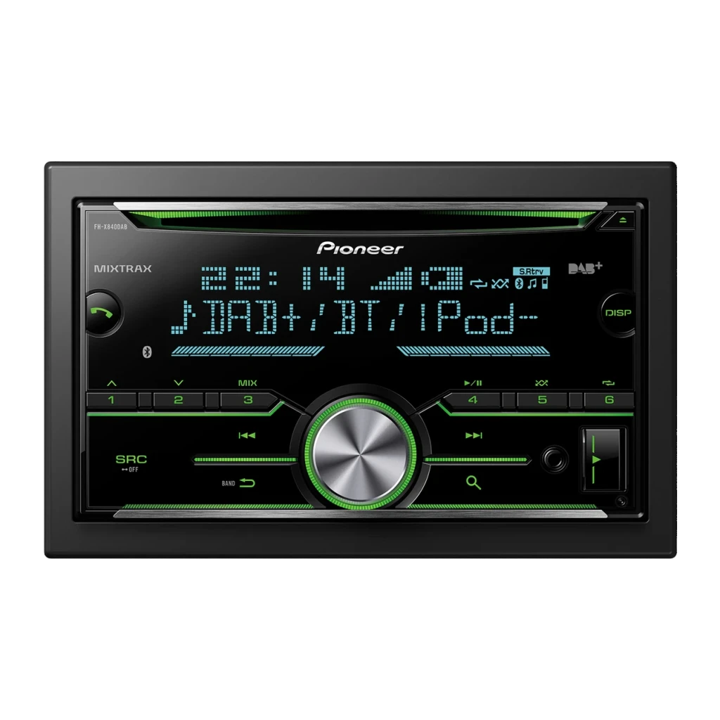 Autorradio Pioneer Negro 2DIN FH-X840DAB