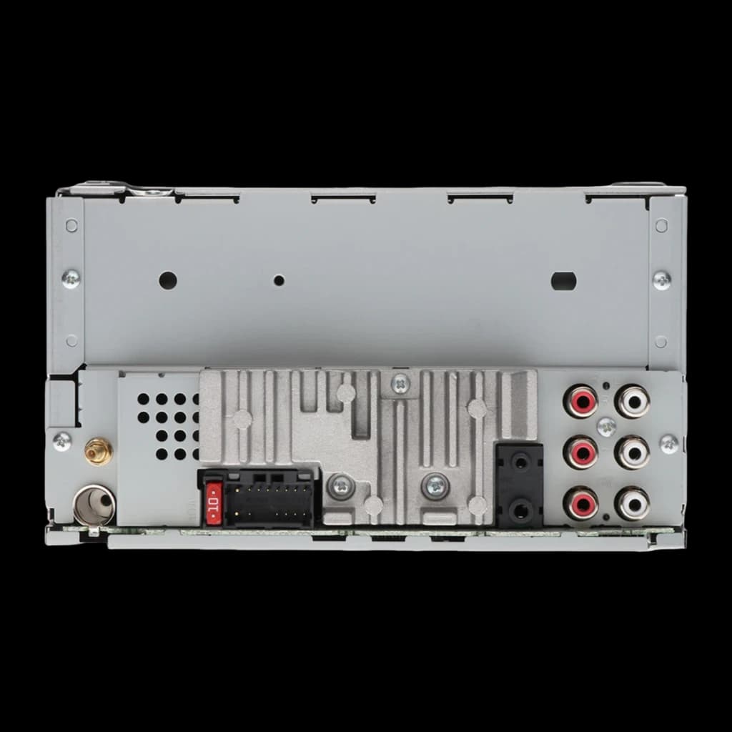 Autoradio Pioneer Noir 2DIN FH-X840DAB, vue arrière: sorties RCA, connecteur ISO et entrée antenne FM visibles