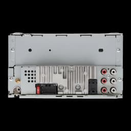 Autoradio Pioneer Noir 2DIN FH-X840DAB, vue arrière: sorties RCA, connecteur ISO et entrée antenne FM visibles