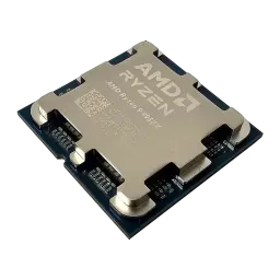 AMD Ryzen 9 9950X AM5 16 Núcleos Tray, detalhe: IHS metálico com gravação AMD Ryzen e etiqueta de série visível